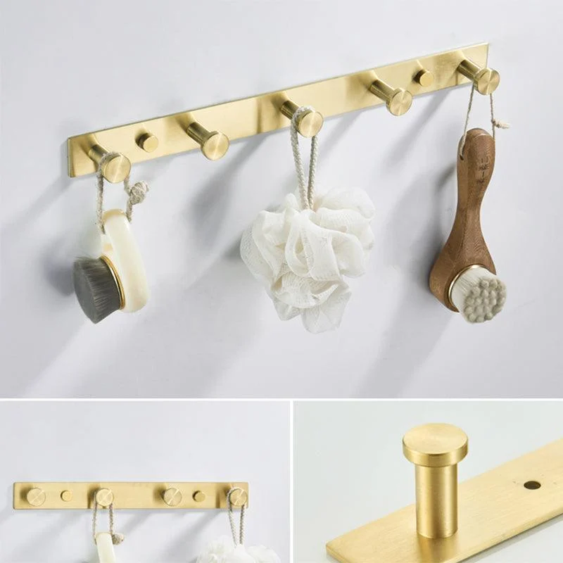 Traditional Brushed Brass Bathroom Accessory As Individual Or As a Set in Metal -Bathlova