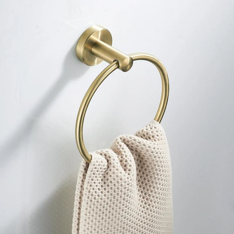 Traditional Brushed Brass Bathroom Accessory As Individual Or As a Set in Metal -Bathlova