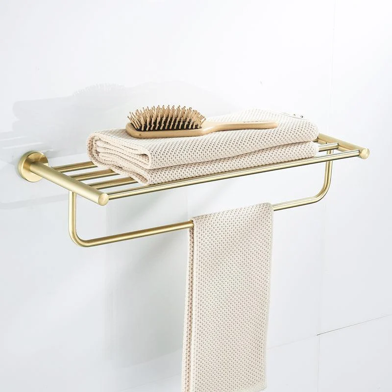 Traditional Brushed Brass Bathroom Accessory As Individual Or As a Set in Metal -Bathlova