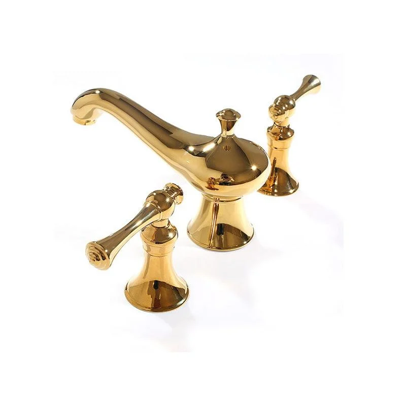 Traditional Deck Mounted Bronze Roman Tub Tap Low Arc Roman Tub Tap Set -Bathlova