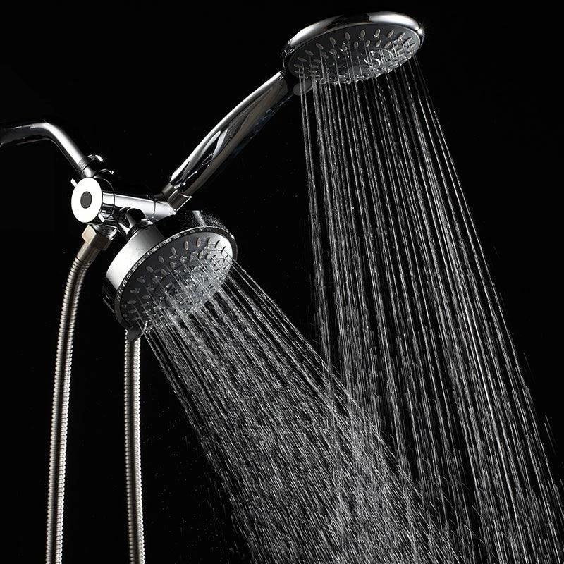 Traditional Dual Shower Heads Home Metal Round Shape Dual Shower -Bathlova