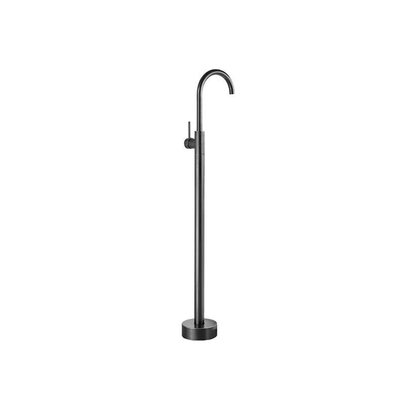 Traditional Floor Mounted Metal Freestanding Tub Filler High Arc Freestanding Tap -Bathlova