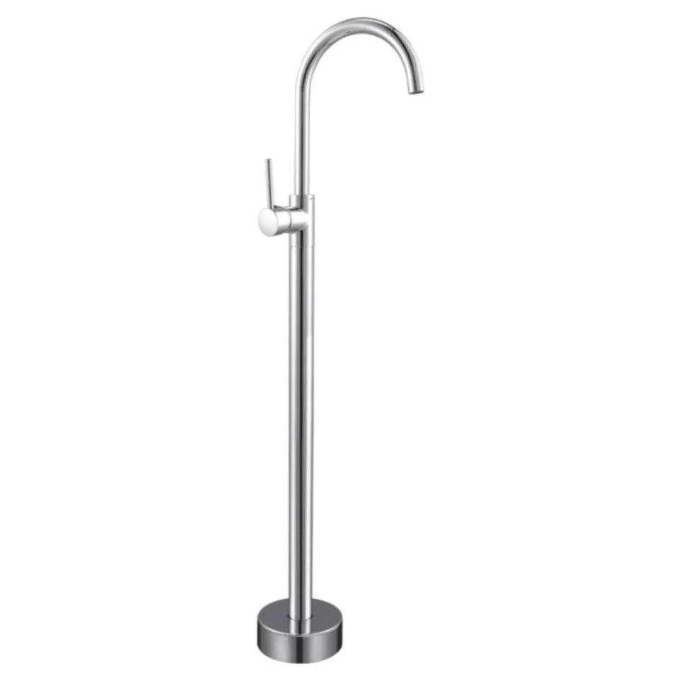 Traditional Floor Mounted Metal Freestanding Tub Filler Single Handle Freestanding Tap -Bathlova