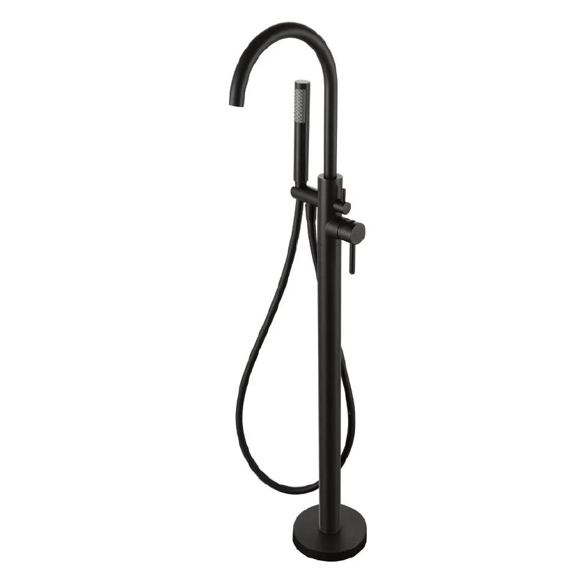 Traditional Floor Mounted Metal Freestanding Tub Filler Swivel Tub Filler Trim -Bathlova