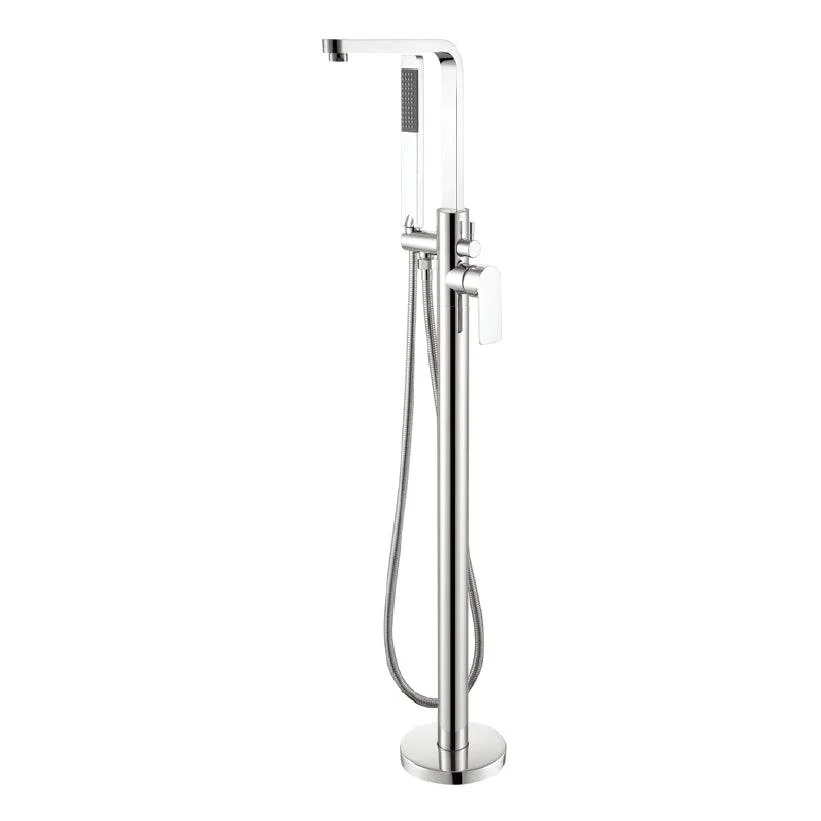 Traditional Floor Mounted Metal Freestanding Tub Filler Swivel Tub Filler Trim -Bathlova