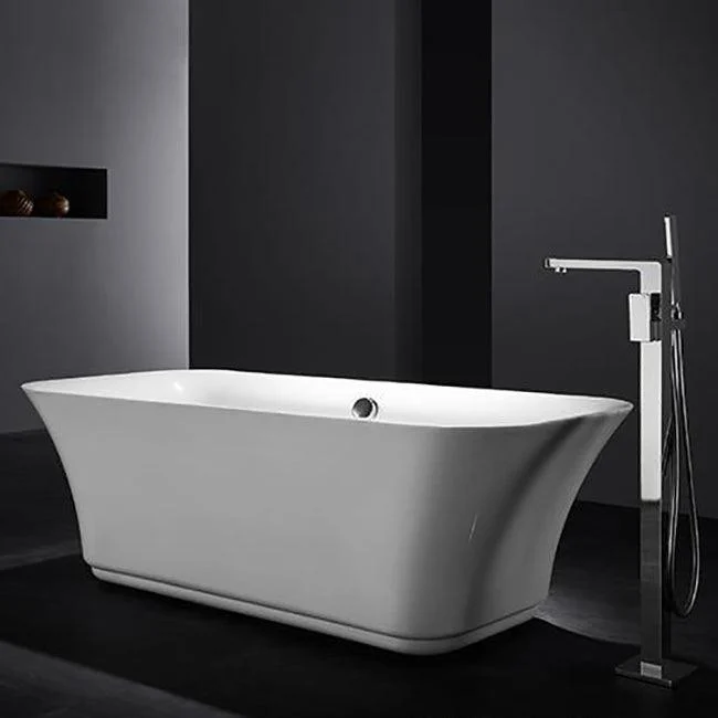 Traditional Floor Mounted Swivel Freestanding Tub Filler Metal Freestanding Tap -Bathlova