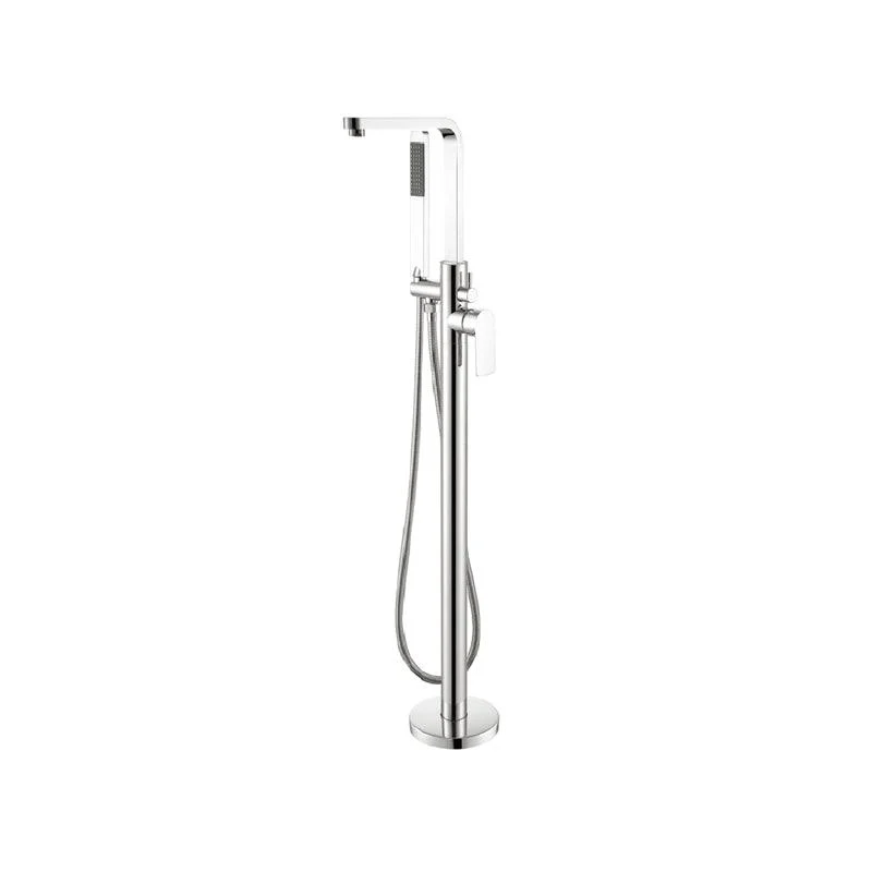 Traditional Floor Mounted Swivel Freestanding Tub Filler Metal Freestanding Tap -Bathlova