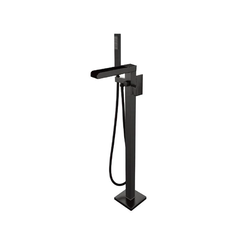 Traditional Floor Mounted Swivel Freestanding Tub Filler Metal Freestanding Tap -Bathlova