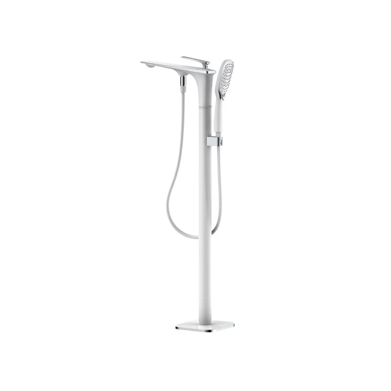 Traditional Floor Mounted Swivel Freestanding Tub Filler Metal Freestanding Tap -Bathlova