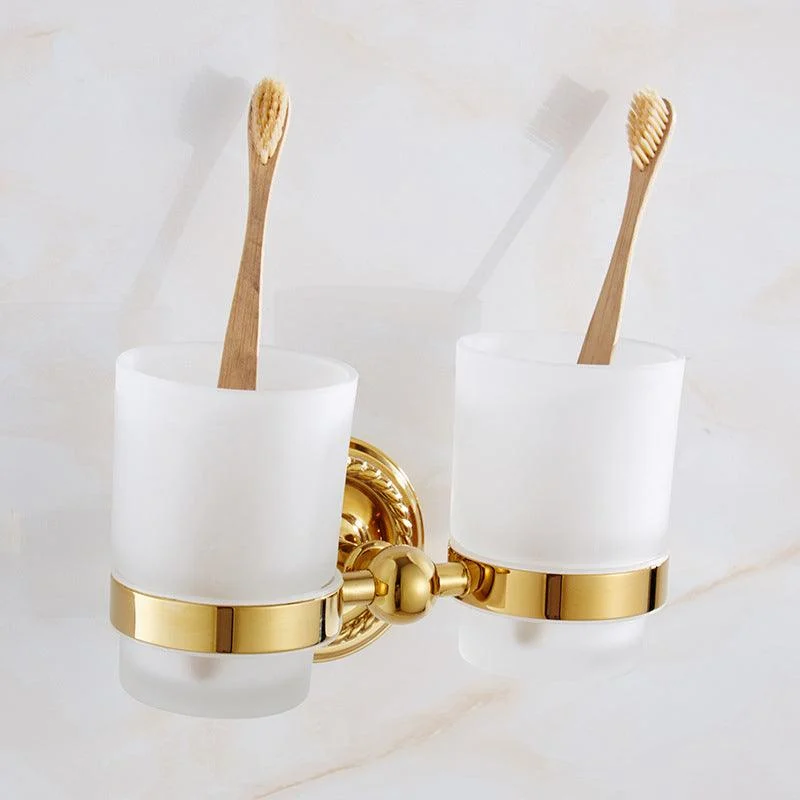 Traditional Golden Bath Hardware Set Copper Bathroom Accessory Kit -Bathlova