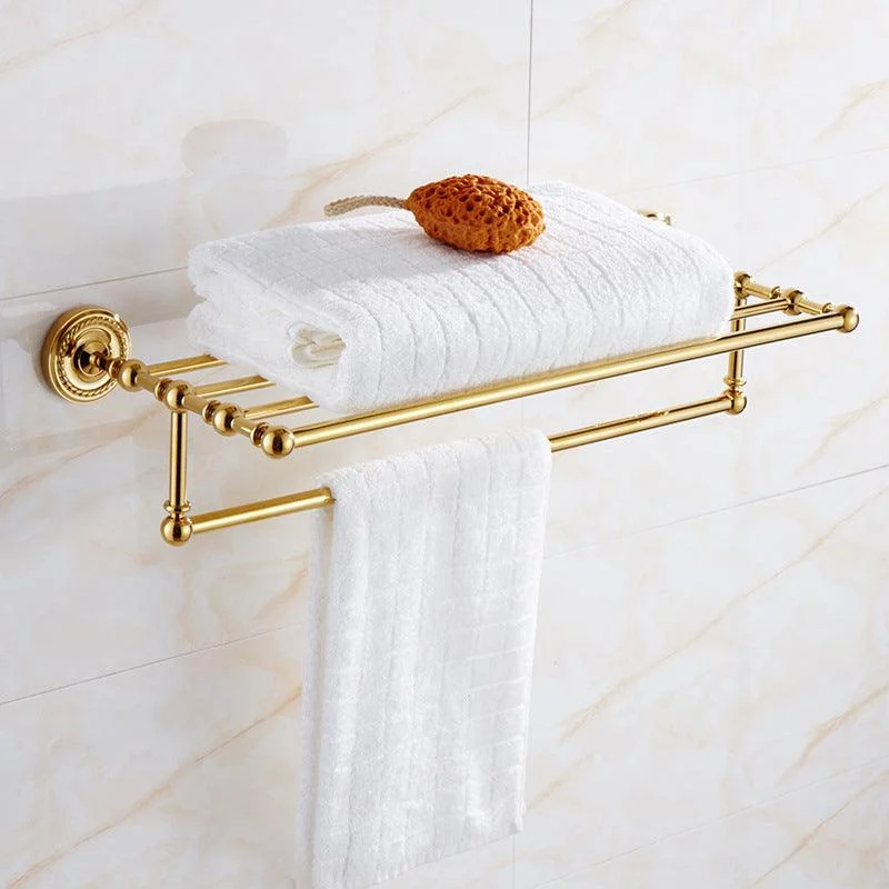 Traditional Golden Bath Hardware Set Copper Bathroom Accessory Kit -Bathlova