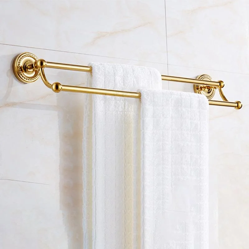 Traditional Golden Bath Hardware Set Copper Bathroom Accessory Kit -Bathlova