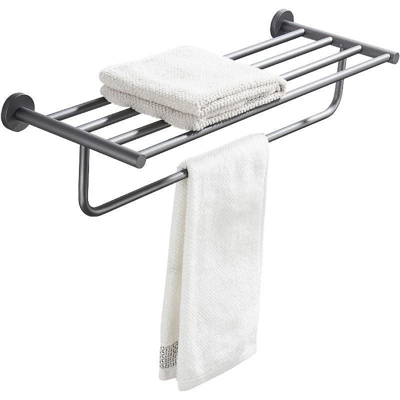 Traditional Gray Brass Bath Hardware Set Towel Bar Bathroom Hardware Set -Bathlova