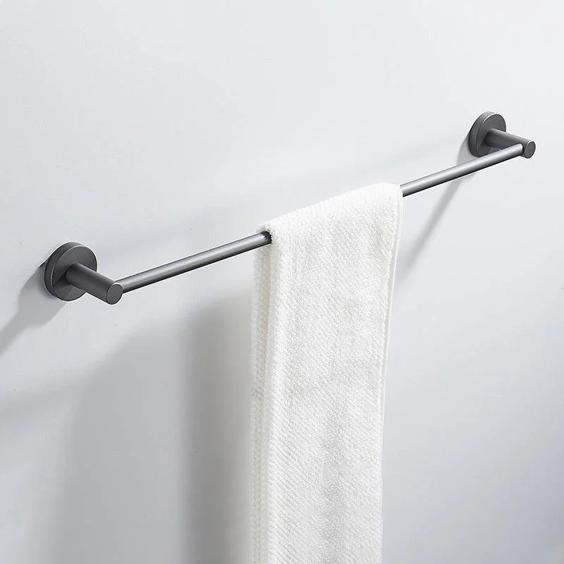 Traditional Gray Brass Bath Hardware Set Towel Bar Bathroom Hardware Set -Bathlova