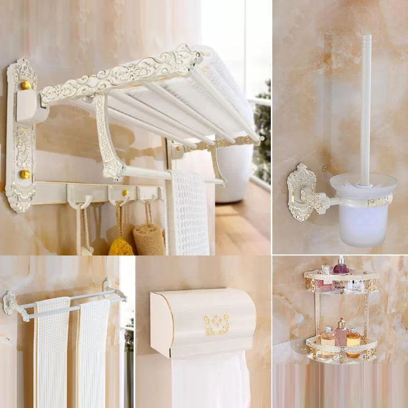 Traditional Metal Bathroom Accessories Hardware Set with Paper Holder -Bathlova