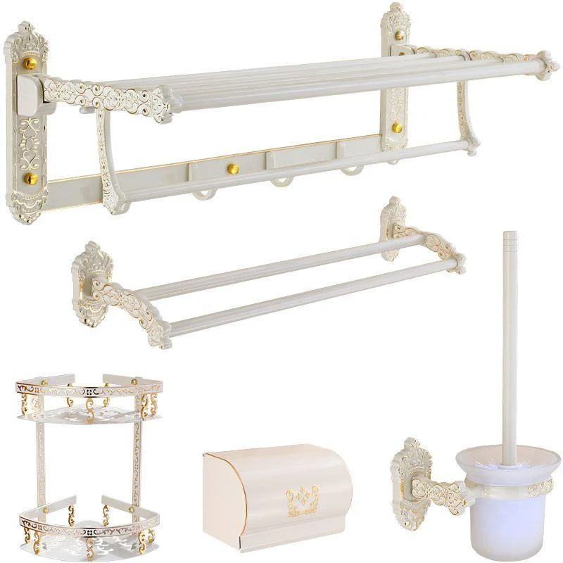 Traditional Metal Bathroom Accessories Hardware Set with Paper Holder -Bathlova