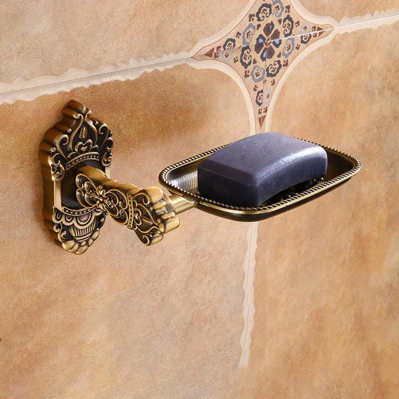 Traditional Metal Bathroom Accessories Hardware Set with Soap Dish -Bathlova