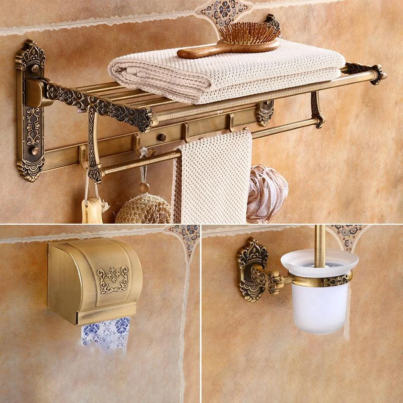 Traditional Metal Bathroom Accessories Hardware Set with Soap Dish -Bathlova