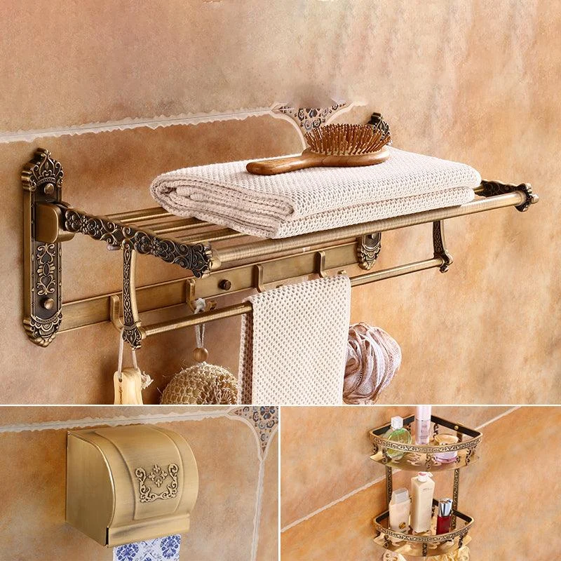 Traditional Metal Bathroom Accessories Hardware Set with Soap Dish -Bathlova