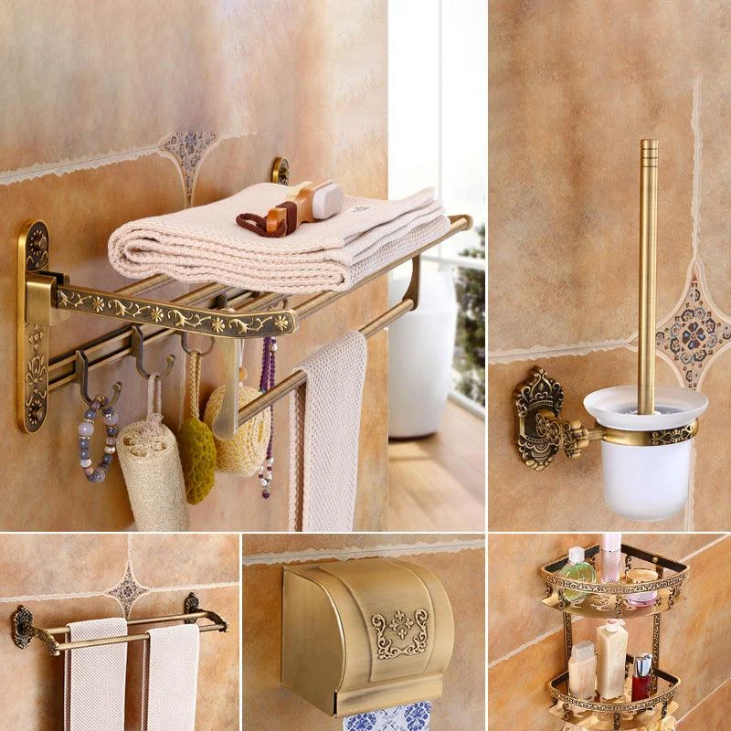 Traditional Metal Bathroom Accessories Hardware Set with Soap Dish -Bathlova