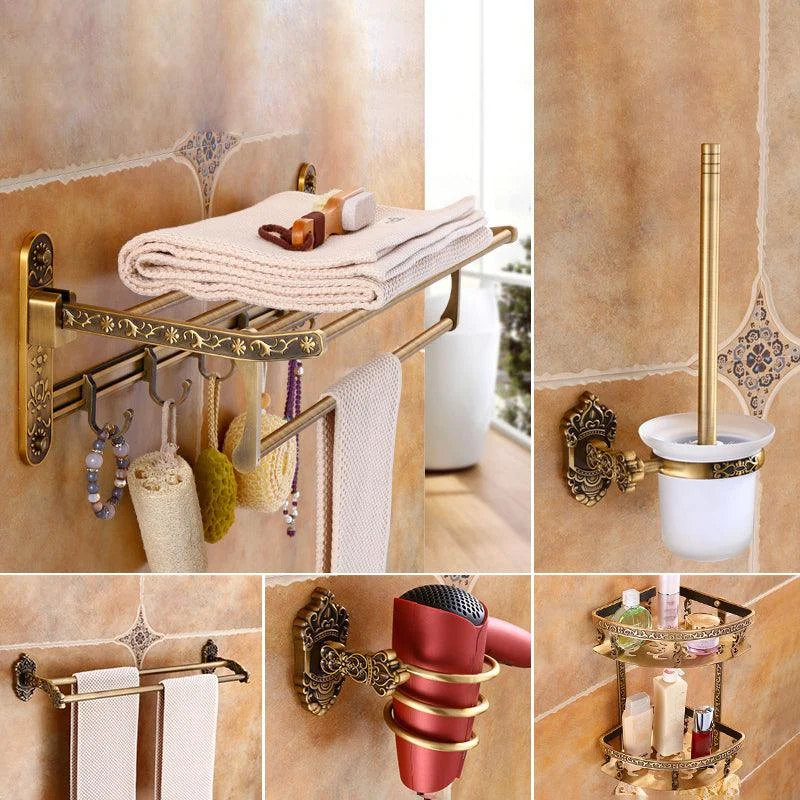 Traditional Metal Bathroom Accessories Hardware Set with Soap Dish -Bathlova