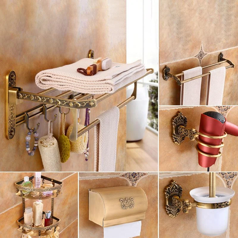 Traditional Metal Bathroom Accessories Hardware Set with Soap Dish -Bathlova