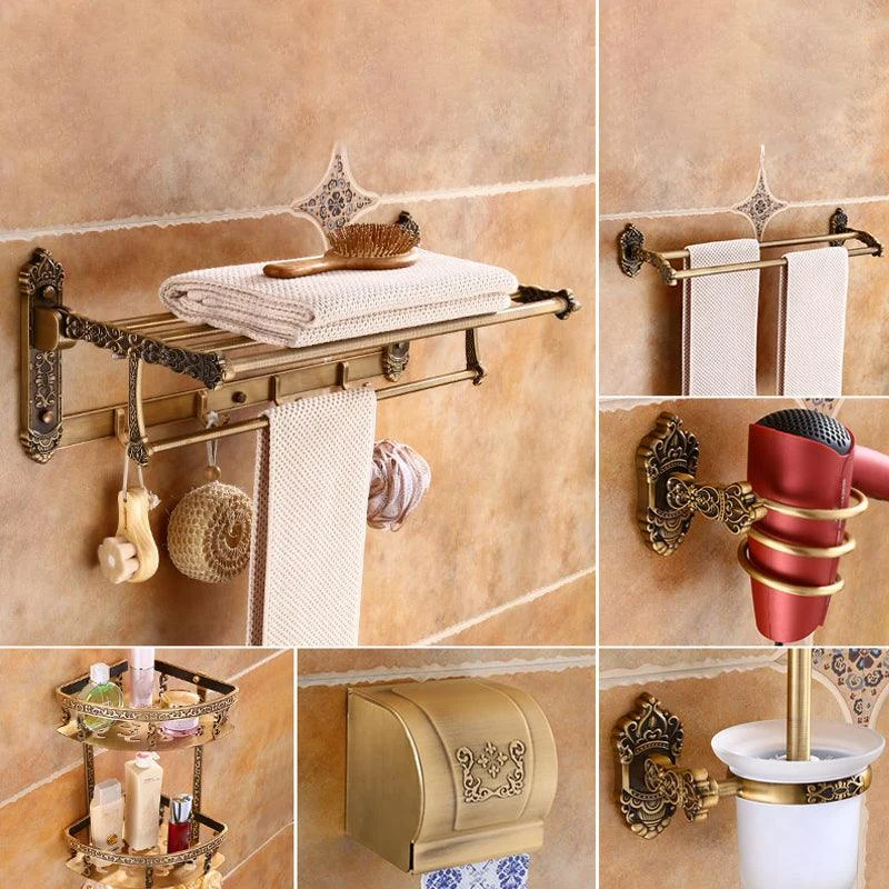 Traditional Metal Bathroom Accessories Hardware Set with Soap Dish -Bathlova