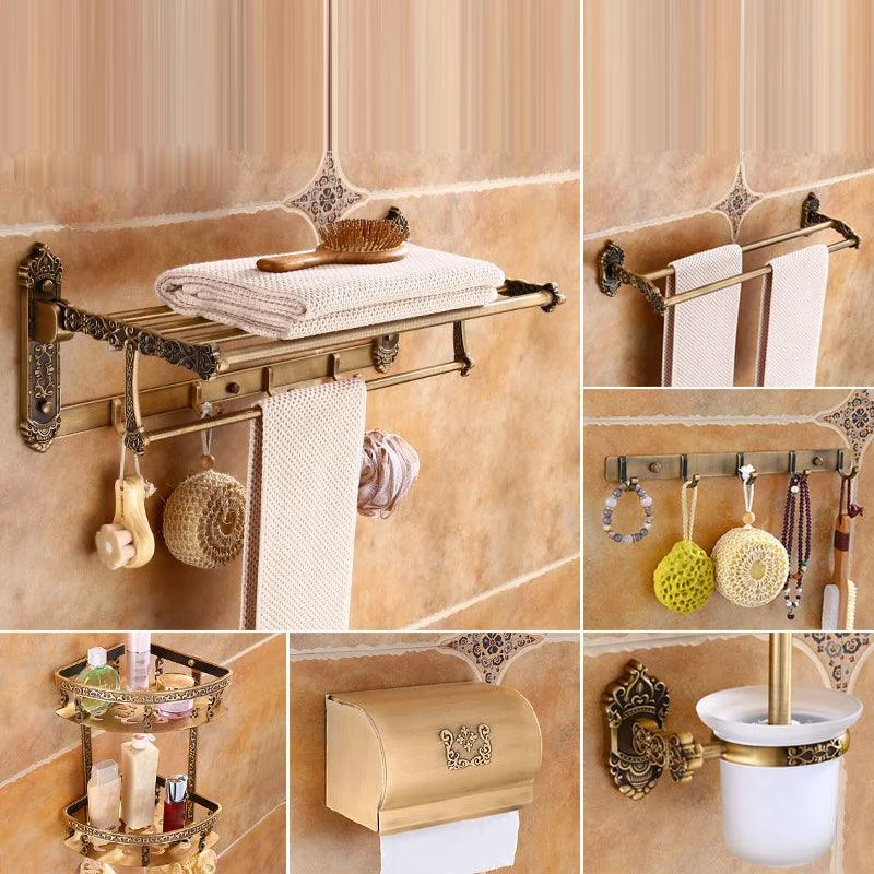 Traditional Metal Bathroom Accessories Hardware Set with Soap Dish -Bathlova