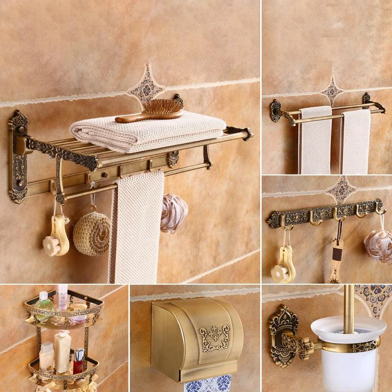 Traditional Metal Bathroom Accessories Hardware Set with Soap Dish -Bathlova