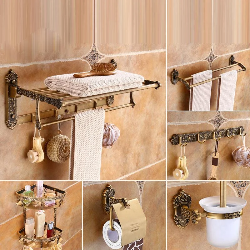 Traditional Metal Bathroom Accessories Hardware Set with Soap Dish -Bathlova