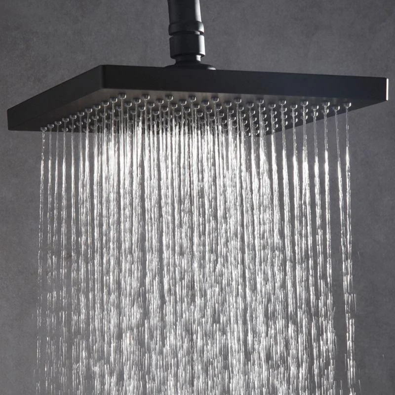 Traditional Metal Fixed Shower Head Ceiling Mounted Square Fixed Shower Head -Bathlova