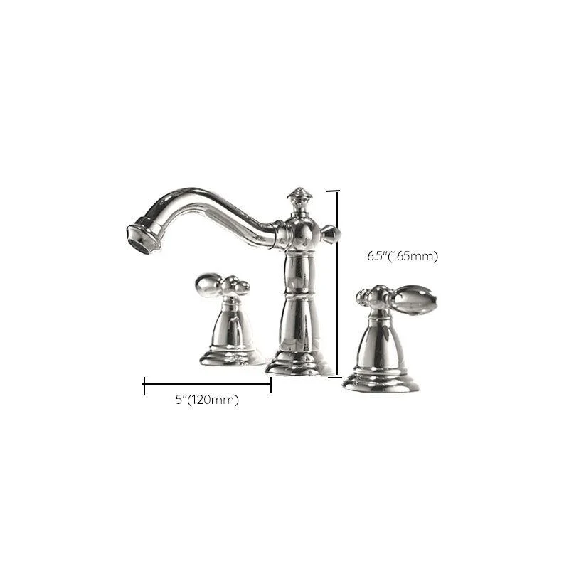 Traditional Roman Tub Tap Set Copper Fixed Deck-Mount with Handles -Bathlova