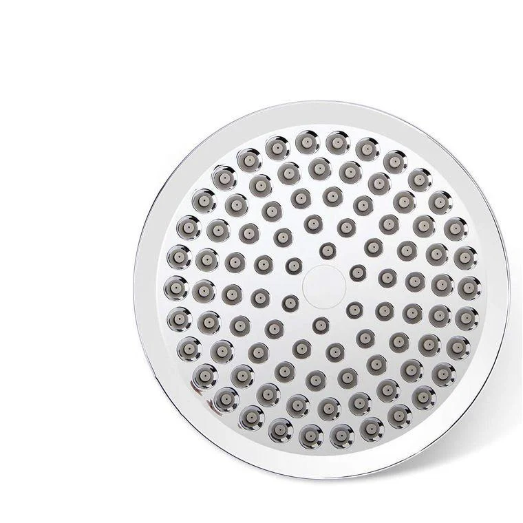 Traditional Shower Head Plain Metal Round Handheld Shower Head -Bathlova