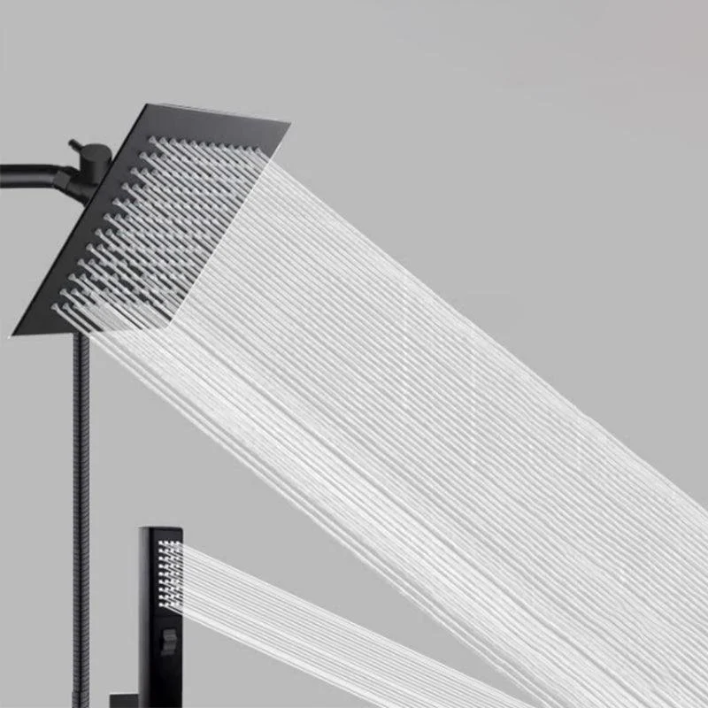 Traditional Square Dual Shower Heads Metal Wall Mounted Dual Shower Heads -Bathlova