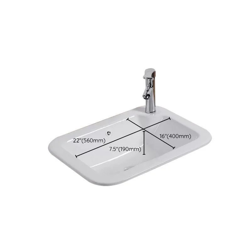 Traditional Square Wash Stand Ceramic Metal Undermount Bathroom Sink -Bathlova