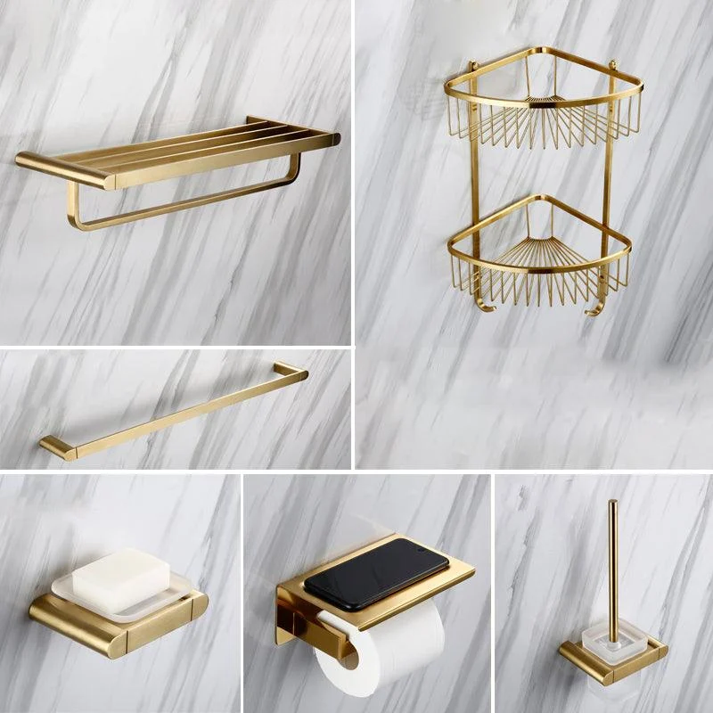 Traditional Style Brass Bathroom Accessory as Individual or as a Set in Metal -Bathlova