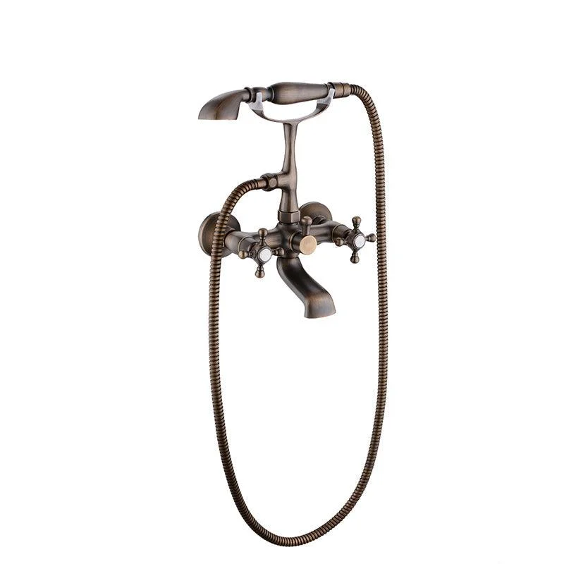 Traditional Style Freestanding Tub Filler Copper Floor Mount Freestanding Tub Filler -Bathlova