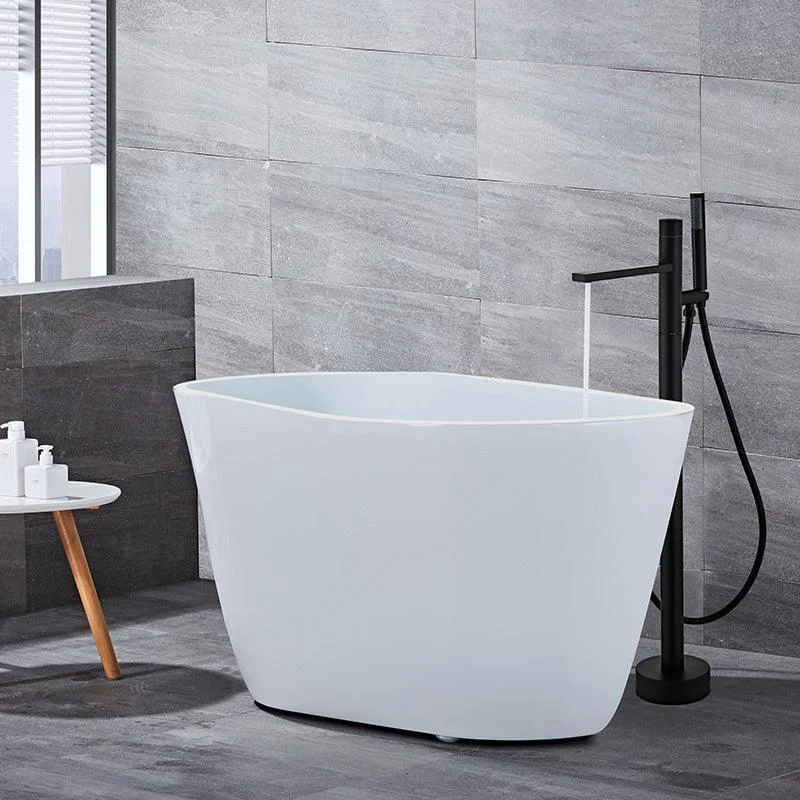 Traditional Style Freestanding Tub Filler Pure Color Floor Mount Freestanding Tub Filler -Bathlova