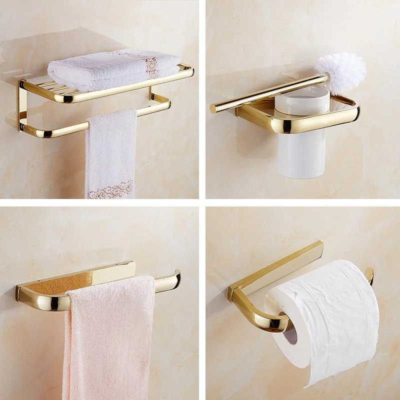 Traditional Style Golden Bathroom Accessory as Individual or as a Set -Bathlova