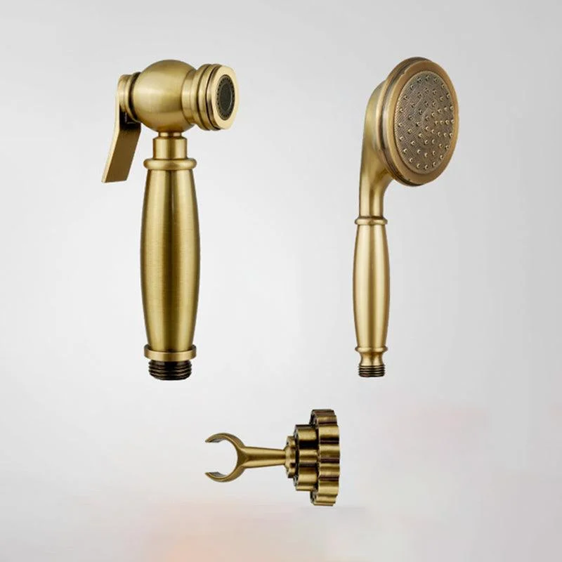 Traditional Style Shower Head in Brass Single Spray Wall-Mount Showerhead -Bathlova