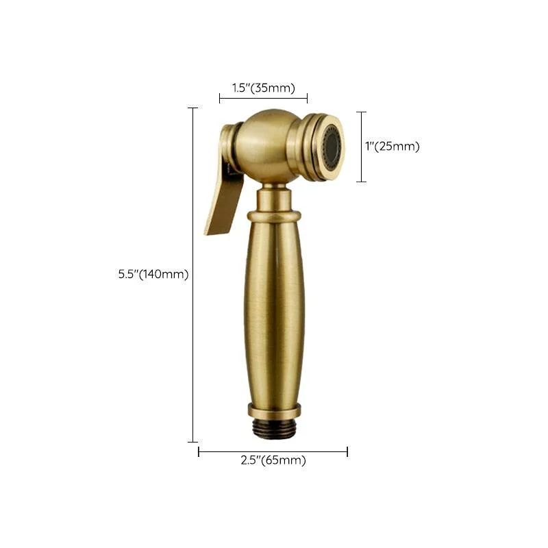 Traditional Style Shower Head in Brass Single Spray Wall-Mount Showerhead -Bathlova