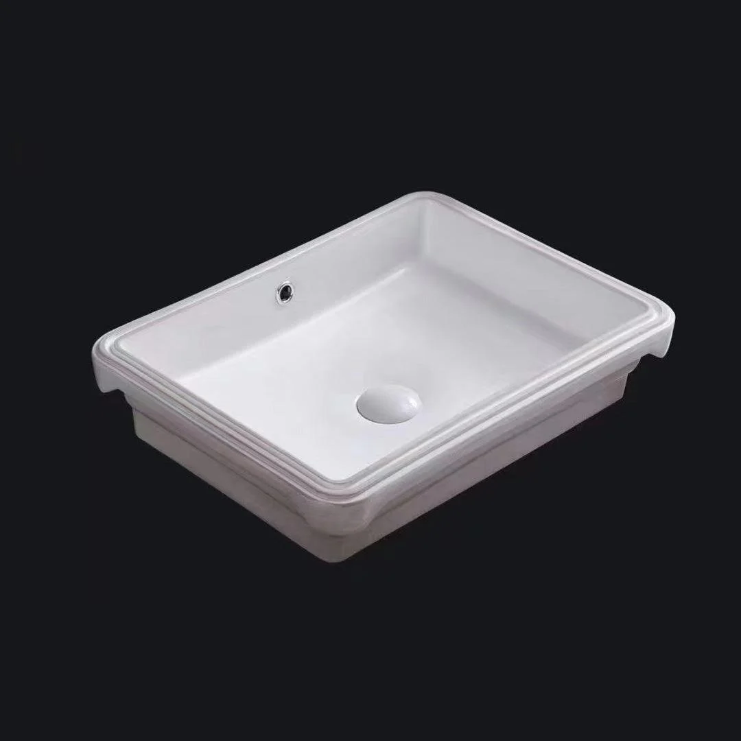 Traditional Undermount Bathroom Sink Porcelain with Overflow Basin Sink(Without Tap) -Bathlova