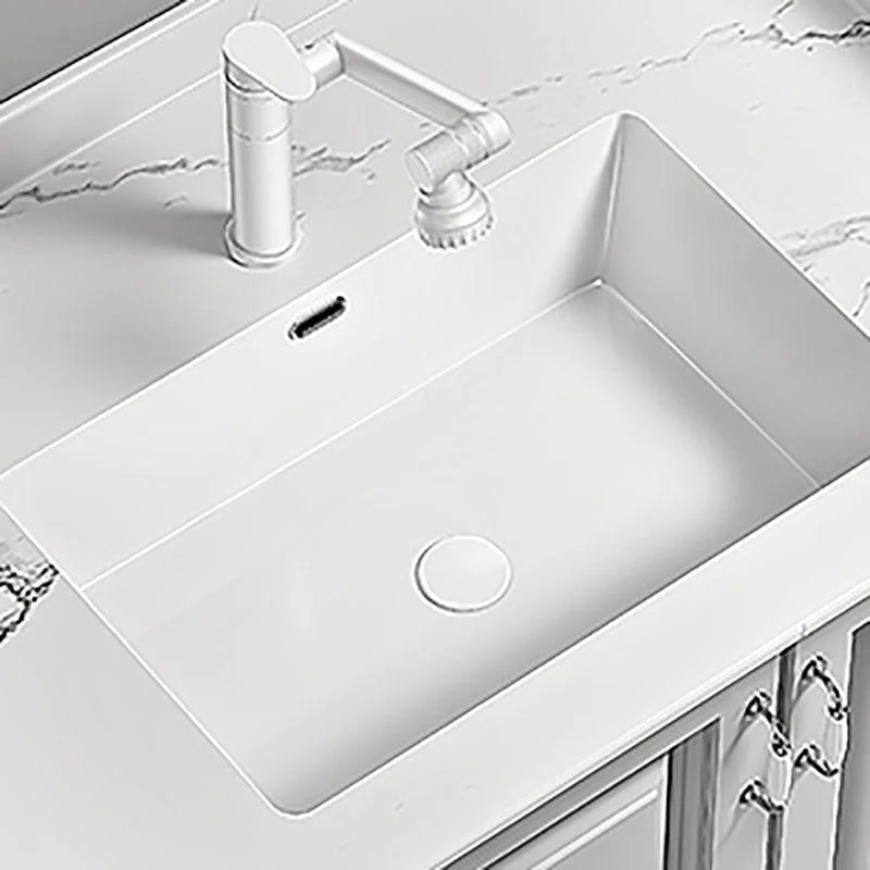 Traditional Undermount Bathroom Sink Porcelain with Pop-Up Drain Vessel -Bathlova