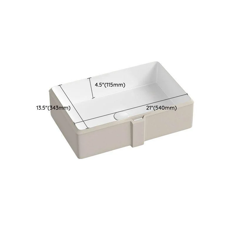 Traditional Undermount Bathroom Sink Porcelain with Pop-Up Drain Vessel -Bathlova