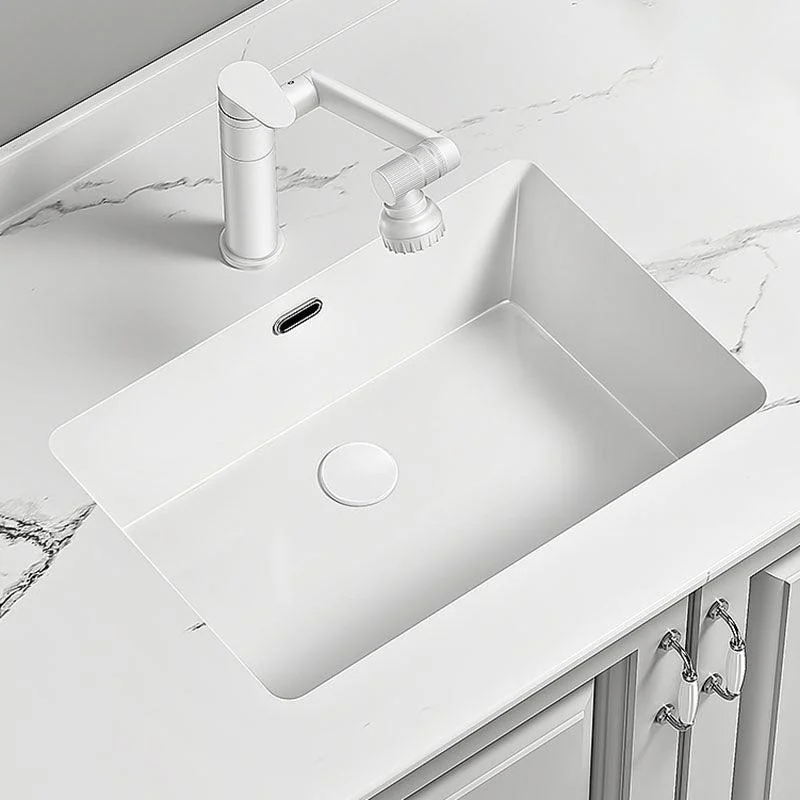 Traditional Undermount Bathroom Sink Porcelain with Pop-Up Drain Vessel -Bathlova