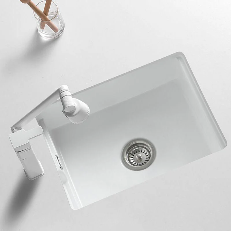 Traditional Undermount Bathroom Sink Rectangular with Tap Basin Sink -Bathlova