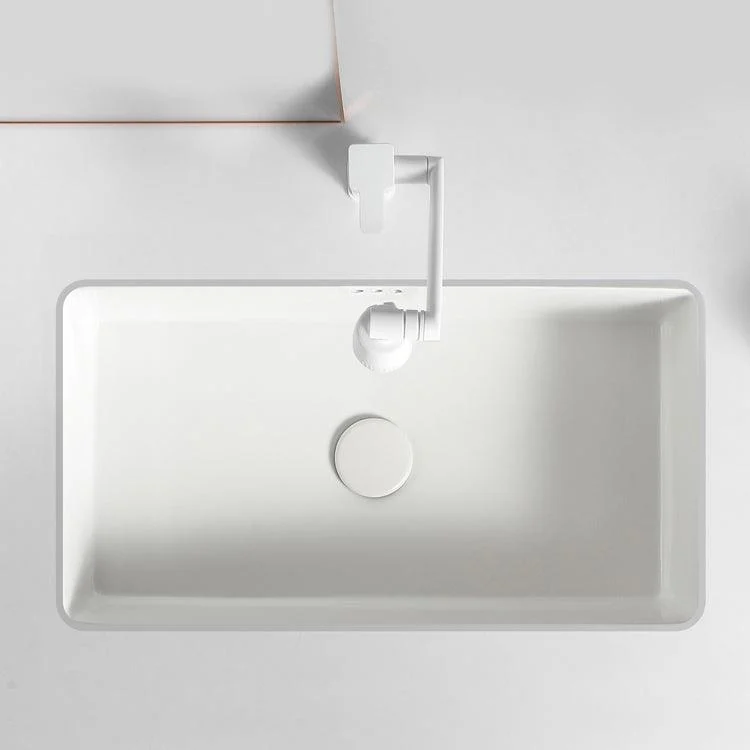 Traditional Undermount Vanity Sink Rectangular with Overflow and Drain Assembly Vessel -Bathlova