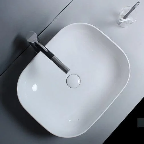 Traditional Vessel Bathroom Sink Porcelain with Tap Basin Sink -Bathlova