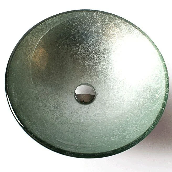 Traditional Vessel Bathroom Sink Round Hand Distressed Basin Sink(Not Including Tap) -Bathlova