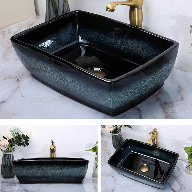 Traditional Vessel Bathroom Sink Specialty Vitreous China with Tap Vessel Sink -Bathlova